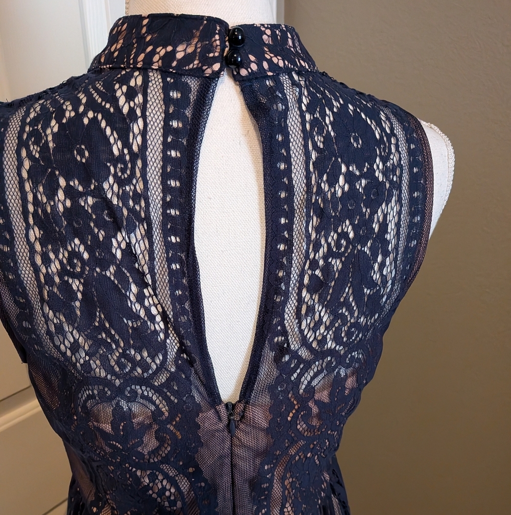 🌟Final🌟 Altar'd State Navy Lace Midi Dress - Picture 7 of 9